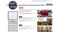 Desktop Screenshot of centrefrancaisdudesign.com